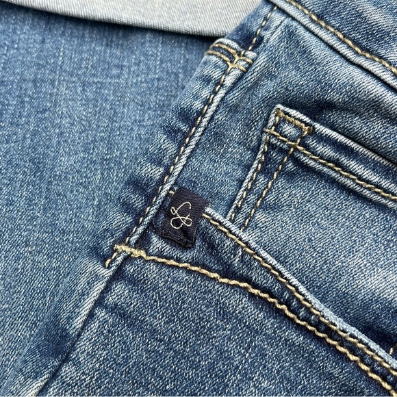 Lola Jeans Blair-DSN Mid Rise Skinny Size 10 Blue Jeans Distressed Casual - Picture 5 of 9